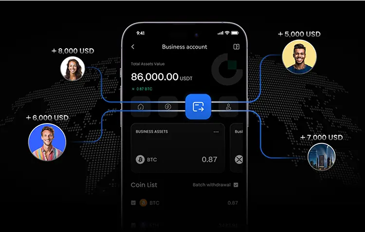 إدارة المدفوعات الجماعية بكفاءة، مما يجعل تحويل الأموال أكثر سهولة